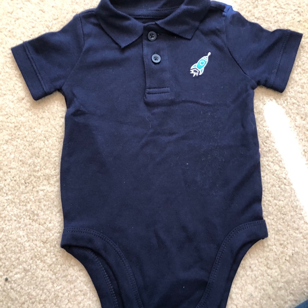Spaceship polo onesie